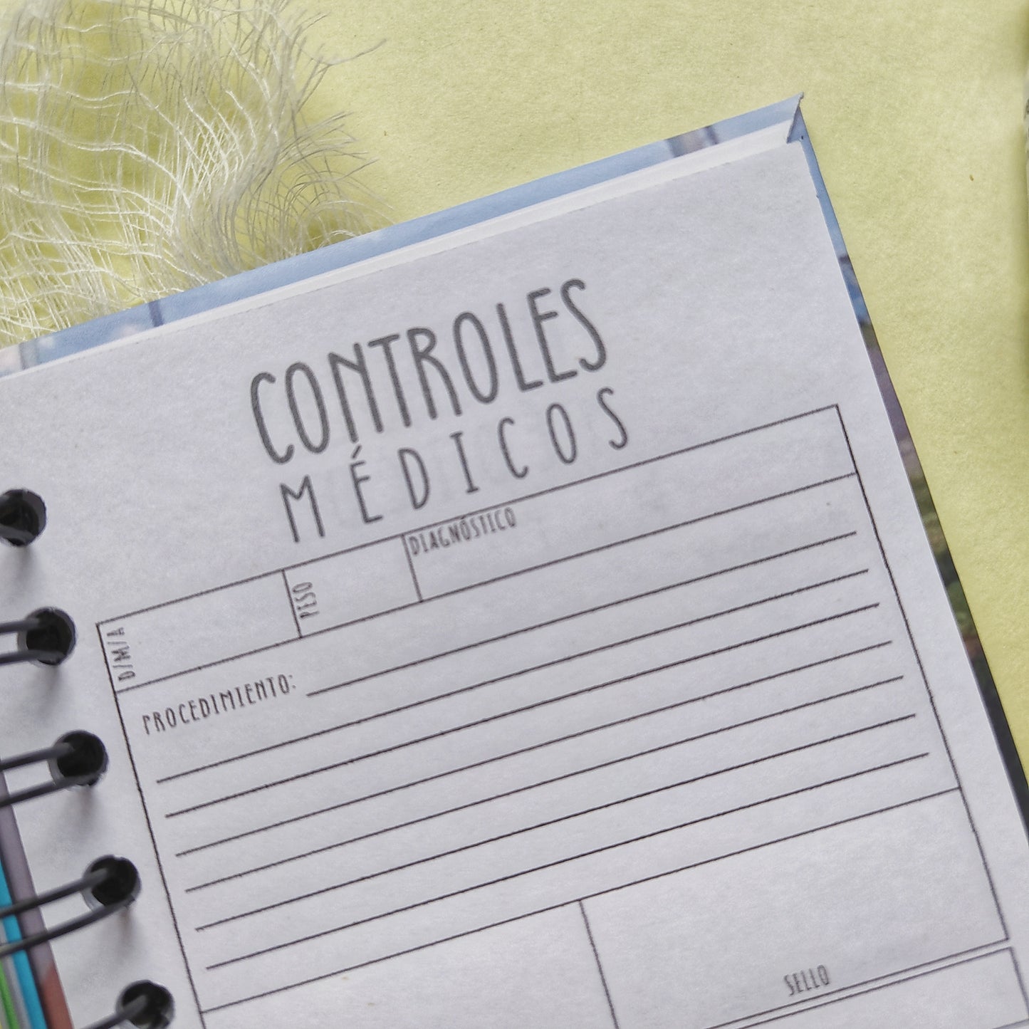 Agenda de Control Veterinario Personalizado con Foto