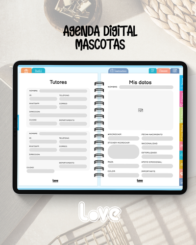Agenda Digital Mascotas