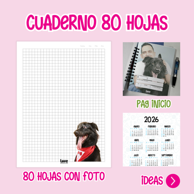 Cuaderno 80 Hojas con Foto