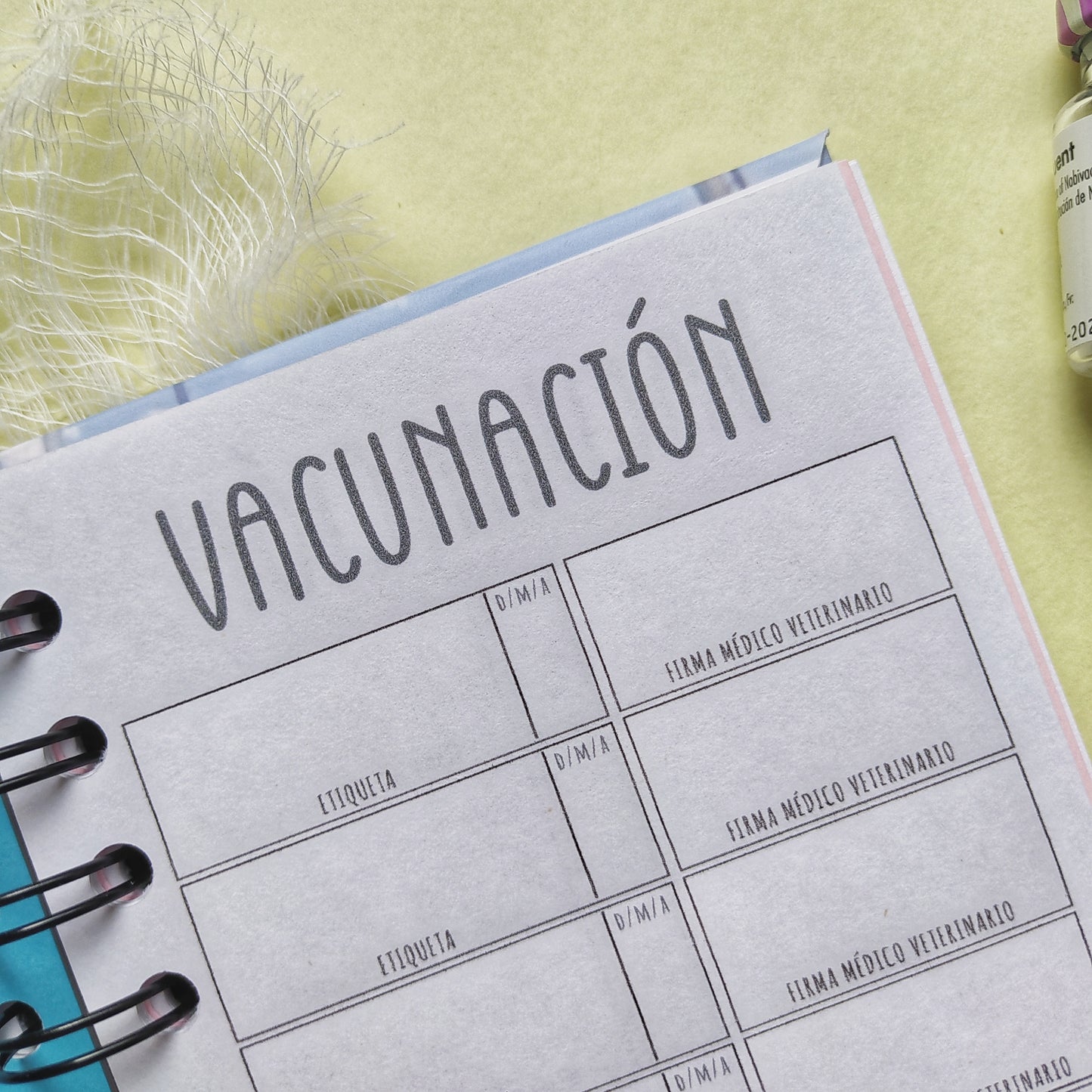 Control Veterinario Personalizado con Caricatura