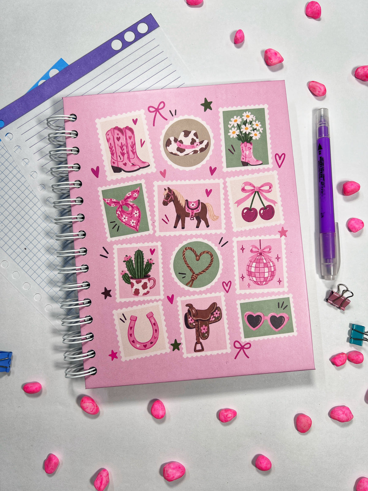 Cuaderno Estampitas Girly