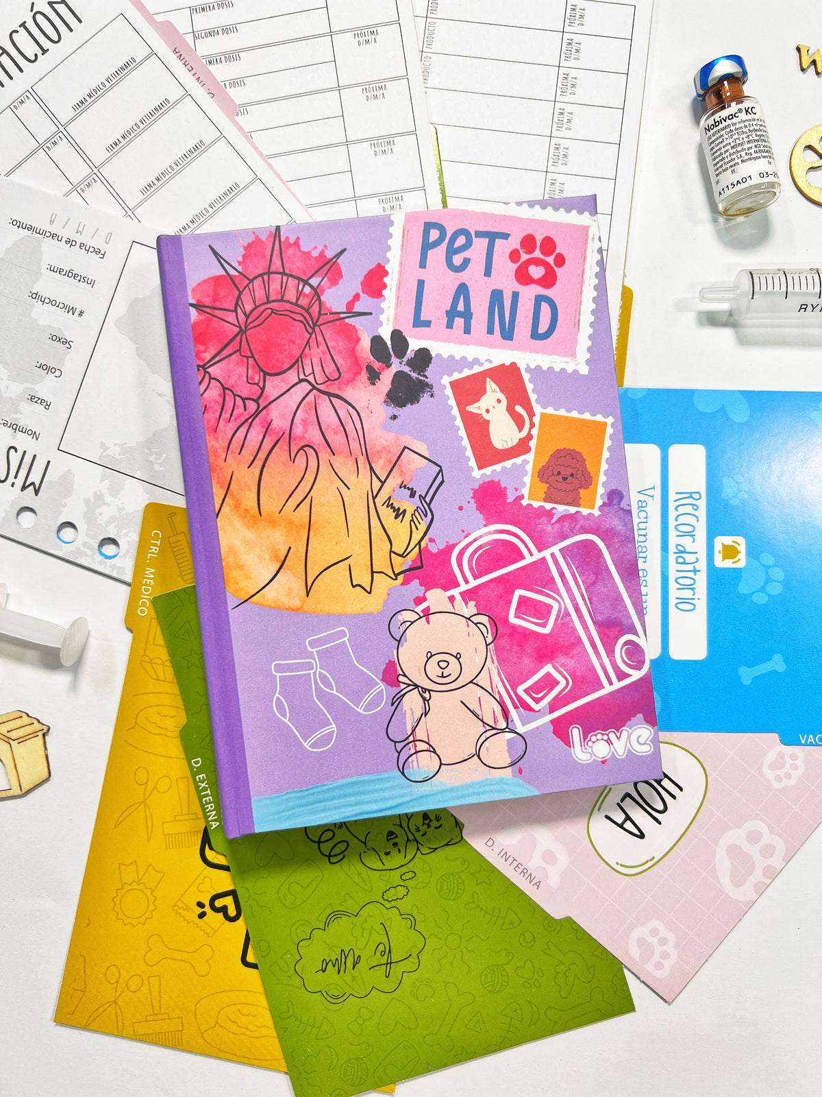 Pasaporte Veterinario para Mascotas | Pet Land Pink