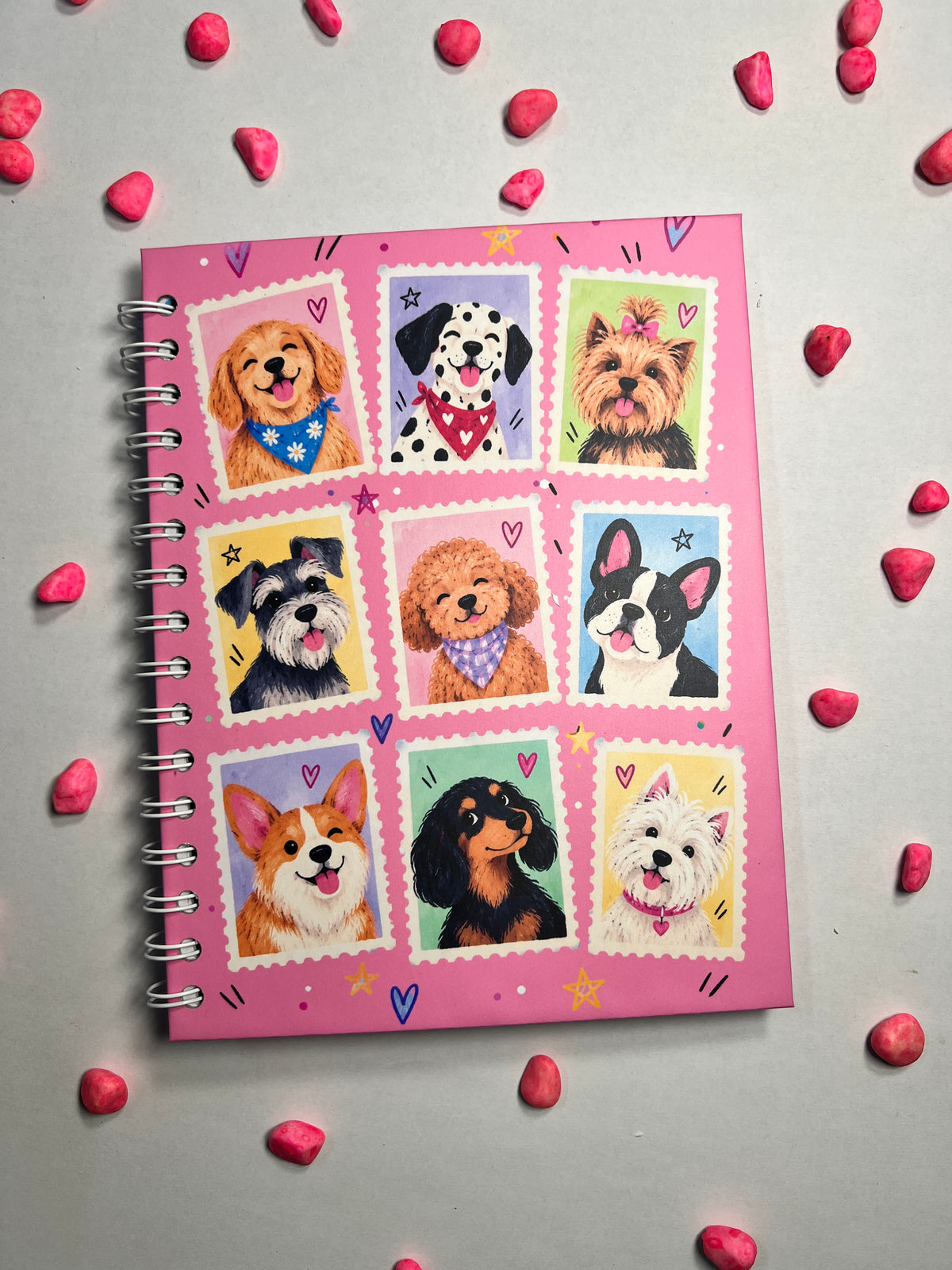 Cuaderno Perritos Pink