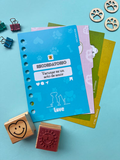 Agenda de Control Veterinario Personalizado con Foto